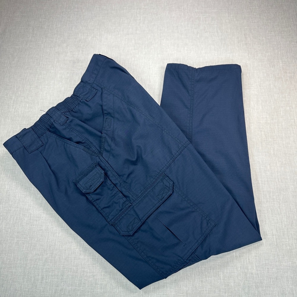 5.11 Tactical Cargo Pants Mens 40x34 Blue 74273 Ripstop Tactical Series EUC - Picture 2 of 12